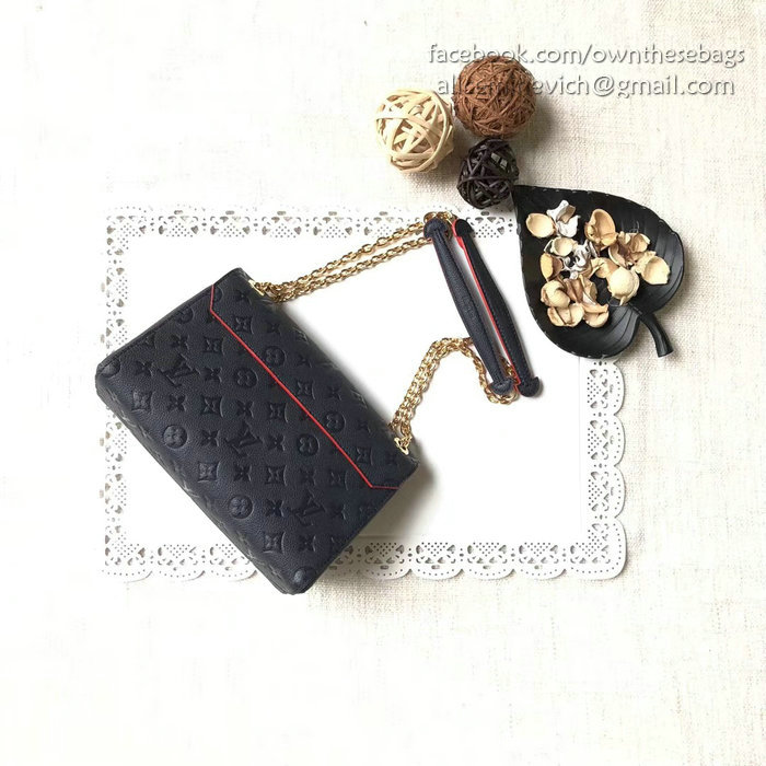 Louis Vuitton Monogram Empreinte VAVIN PM Navy Blue M52271