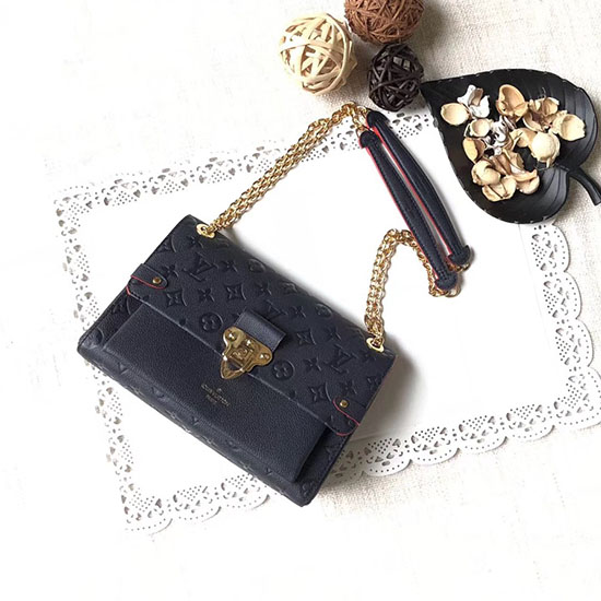 Louis Vuitton Monogram Empreinte VAVIN PM Navy Blue M52271