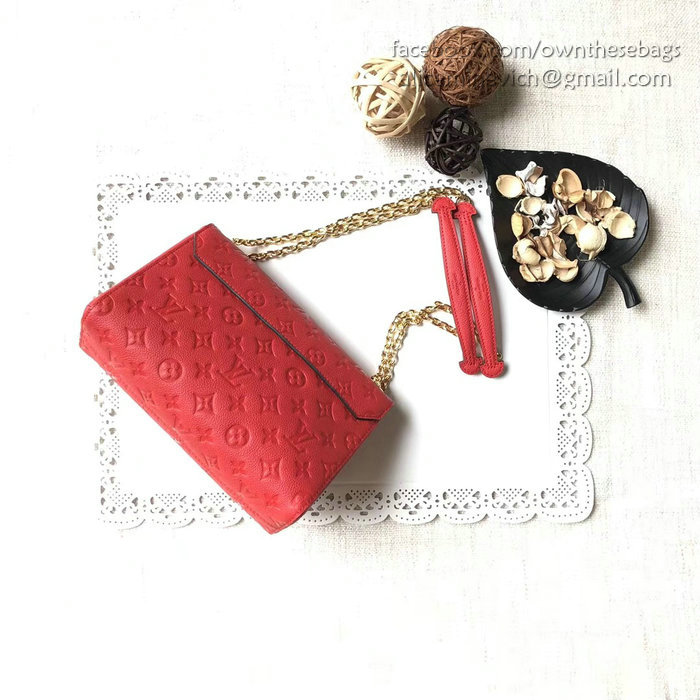 Louis Vuitton Monogram Empreinte VAVIN PM Red M52271