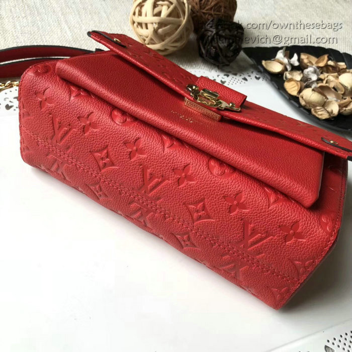 Louis Vuitton Monogram Empreinte VAVIN PM Red M52271