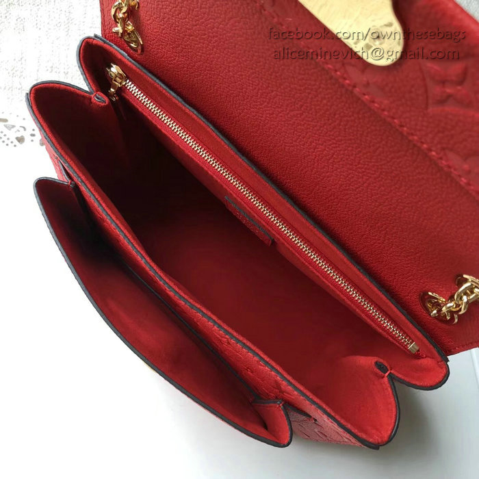 Louis Vuitton Monogram Empreinte VAVIN PM Red M52271