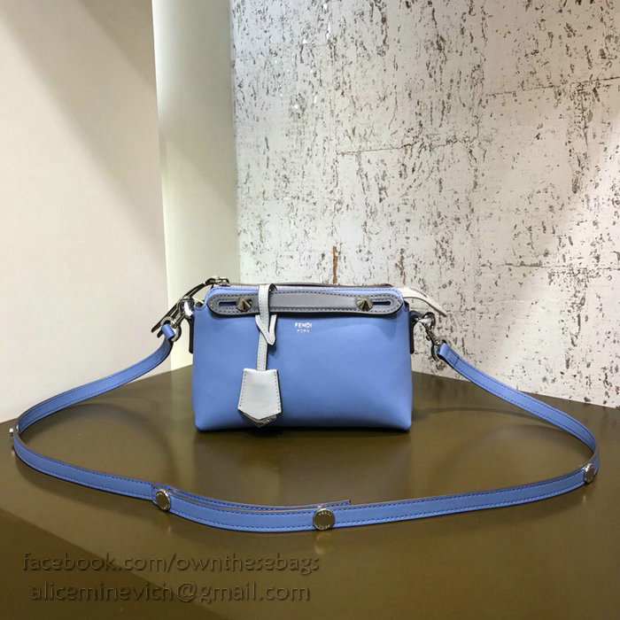 Fendi By The Way Mini Boston Bag Blue F81492