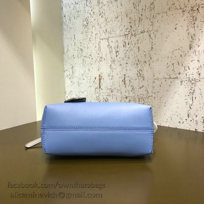 Fendi By The Way Mini Boston Bag Blue F81492