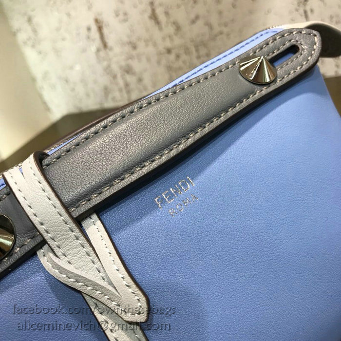 Fendi By The Way Mini Boston Bag Blue F81492