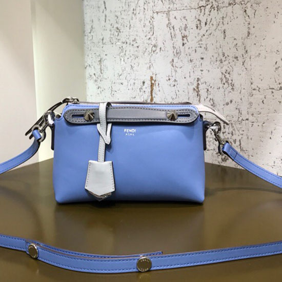 Fendi By The Way Mini Boston Bag Blue F81492