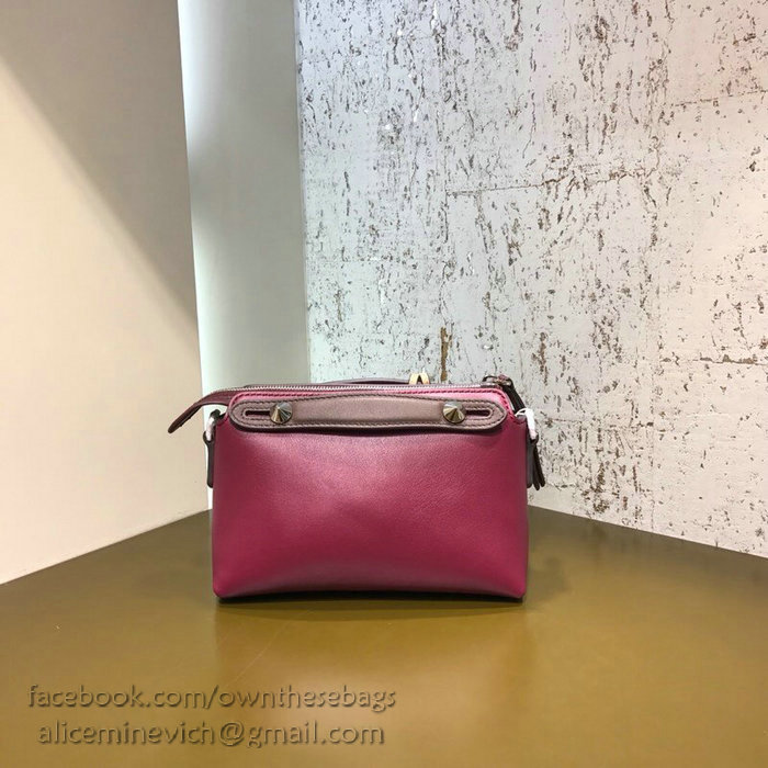 Fendi By The Way Mini Boston Bag Burgundy F81492