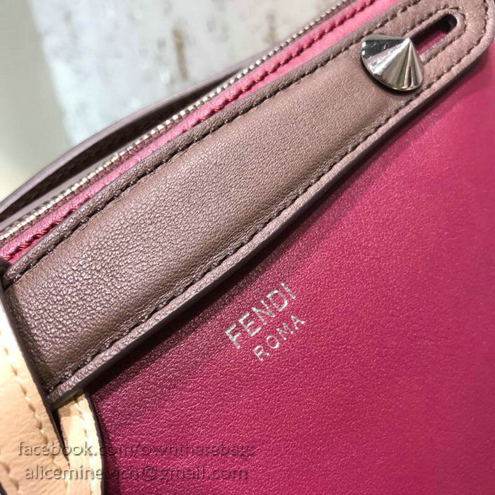 Fendi By The Way Mini Boston Bag Burgundy F81492