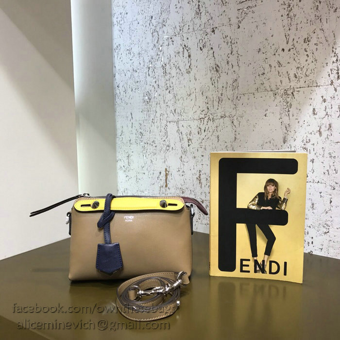 Fendi By The Way Mini Boston Bag Khaki F81492