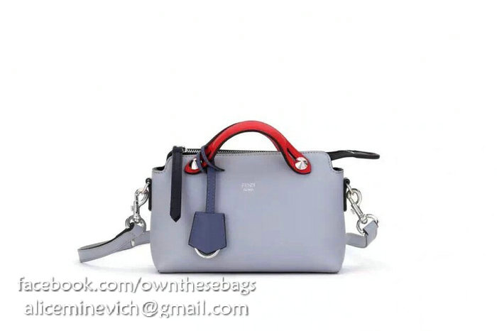 Fendi By The Way Mini Boston Bag Skyblue F81492