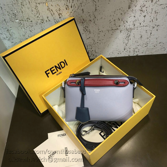 Fendi By The Way Mini Boston Bag Skyblue F81492