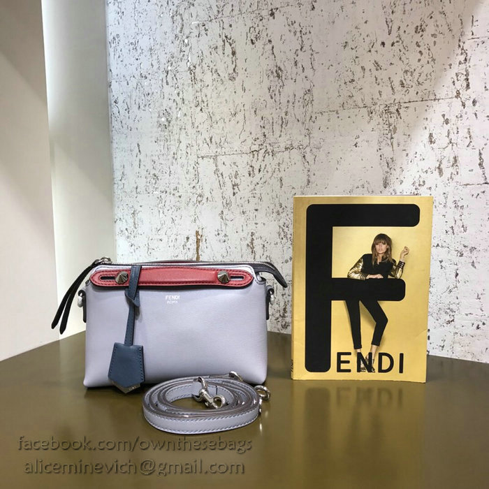 Fendi By The Way Mini Boston Bag Skyblue F81492