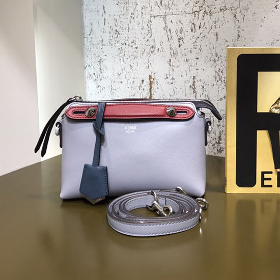 Fendi By The Way Mini Boston Bag Skyblue F81492