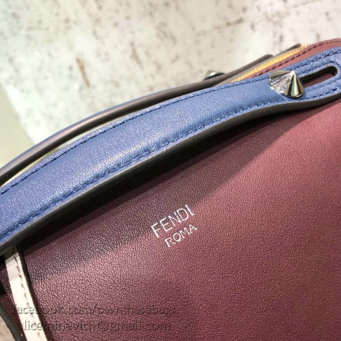 Fendi By The Way Regular Boston Bag Burgundy F81491