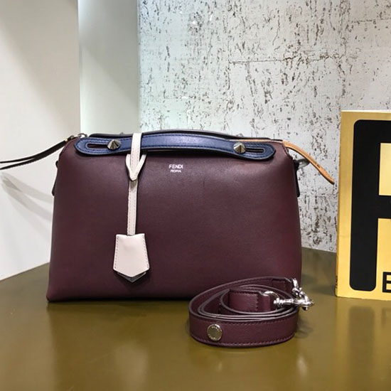 Fendi By The Way Regular Boston Bag Burgundy F81491