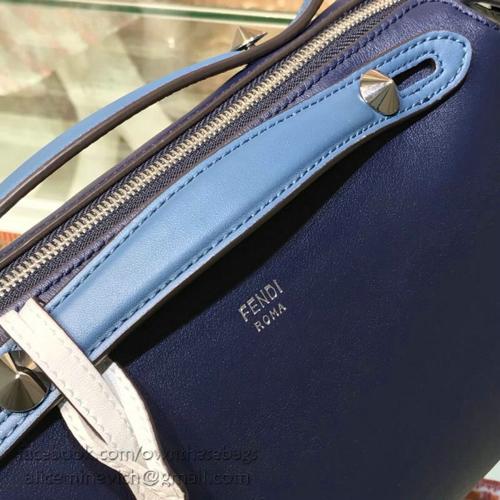 Fendi By The Way Regular Boston Bag Dark Blue F81491