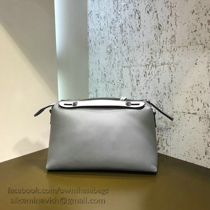 Fendi By The Way Regular Boston Bag Dark Grey F81491