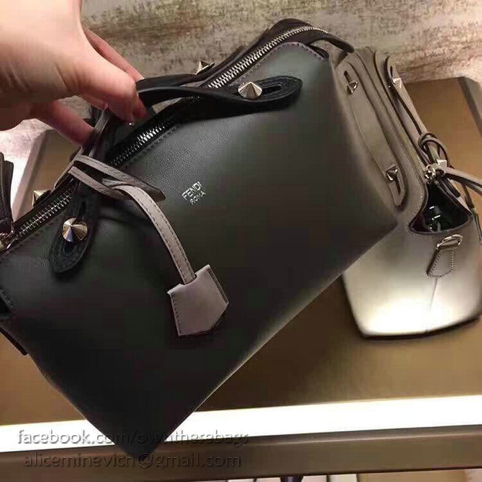 Fendi By The Way Regular Boston Bag Green and Black F81491