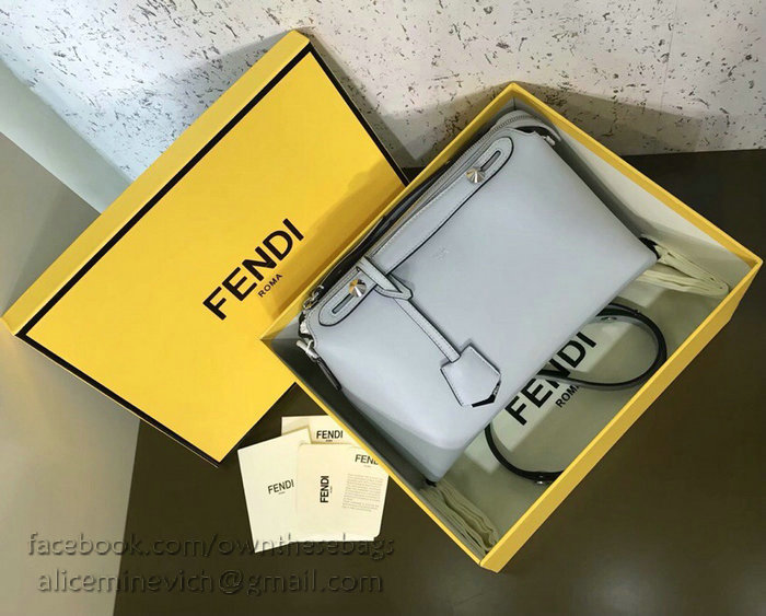 Fendi By The Way Regular Boston Bag Grey F81491