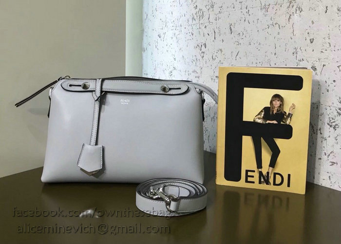 Fendi By The Way Regular Boston Bag Grey F81491