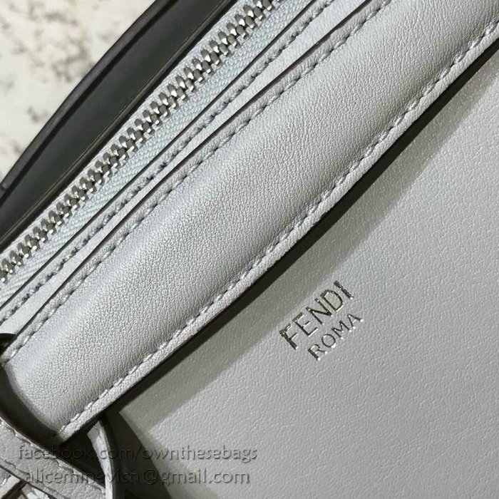 Fendi By The Way Regular Boston Bag Grey F81491