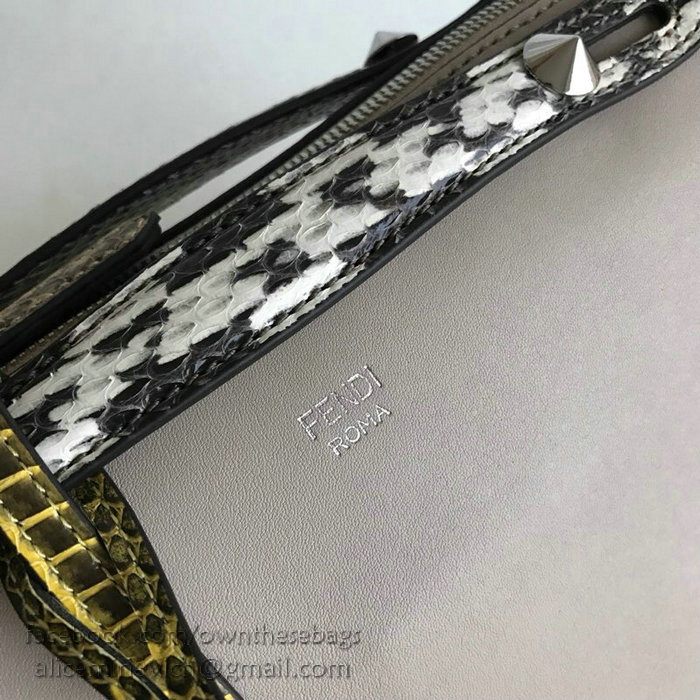 Fendi By The Way Regular Boston Bag Grey F871491