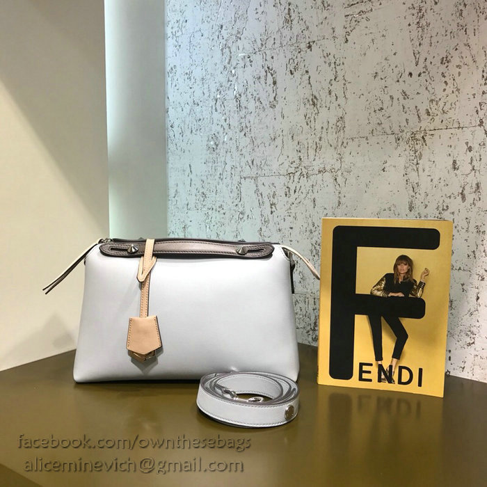 Fendi By The Way Regular Boston Bag Light Grey F81491