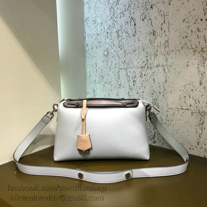 Fendi By The Way Regular Boston Bag Light Grey F81491