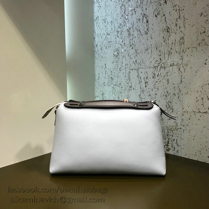 Fendi By The Way Regular Boston Bag Light Grey F81491