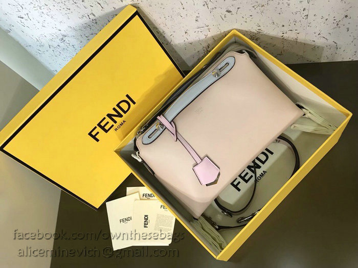 Fendi By The Way Regular Boston Bag Pink and Blue F81491