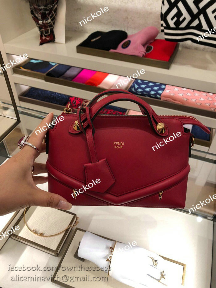 Fendi By The Way Regular Boston Bag Red F811491