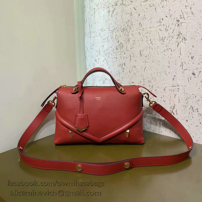 Fendi By The Way Regular Boston Bag Red F811491