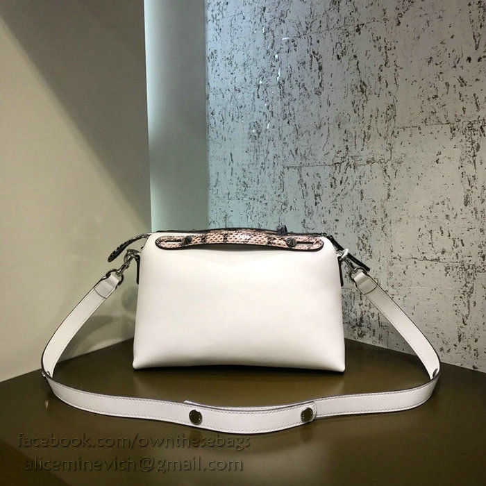 Fendi By The Way Regular Boston Bag White F871491