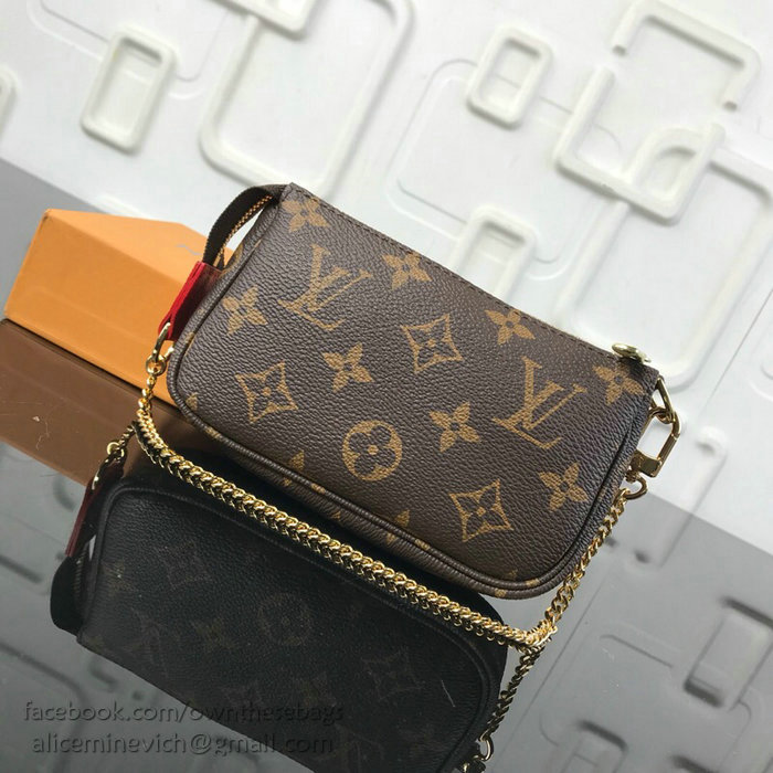 Louis Vuitton Monogram Canvas Mini Pochette Accessoires M63830