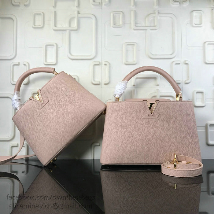 Louis Vuitton Taurillon Leather Capucines BB Pink M52451