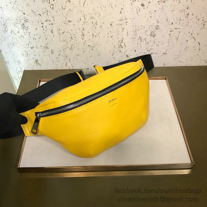 Fendi Calfskin Belt Bag Yellow F823581