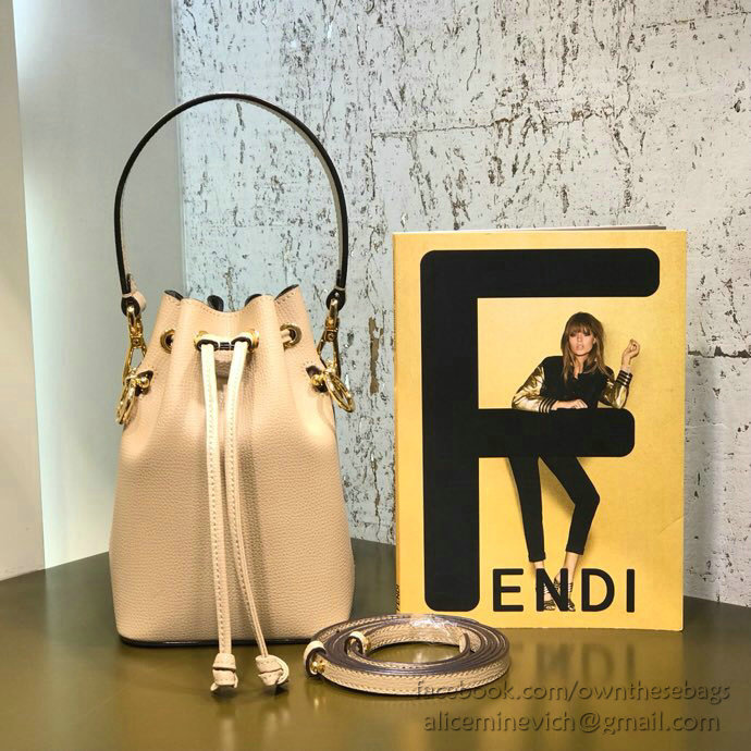 Fendi Small Mon Tresor Bucket Bag Beige F80101