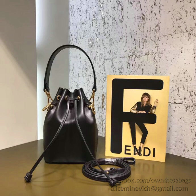 Fendi Small Mon Tresor Bucket Bag Black F80101