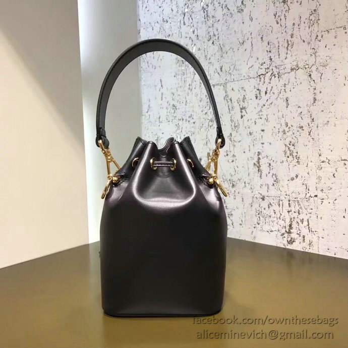 Fendi Small Mon Tresor Bucket Bag Black F80101