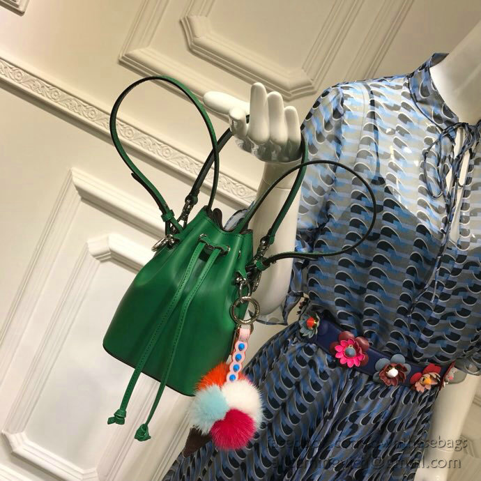 Fendi Small Mon Tresor Bucket Bag Green F80101