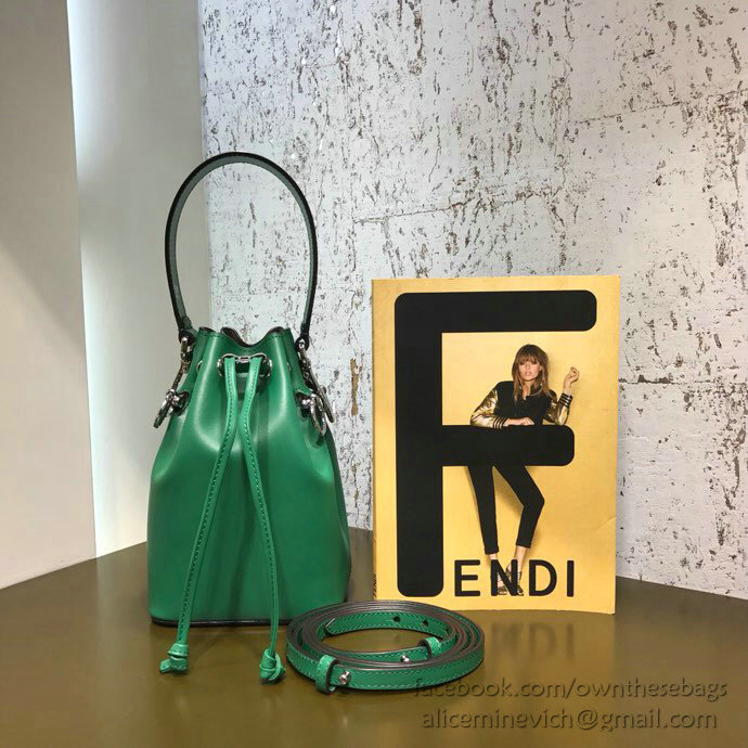 Fendi Small Mon Tresor Bucket Bag Green F80101