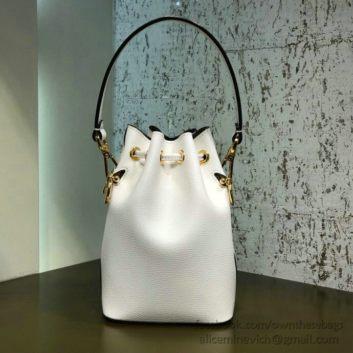 Fendi Small Mon Tresor Bucket Bag White F80101