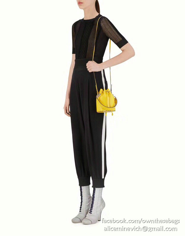 Fendi Small Mon Tresor Bucket Bag Yellow F80101