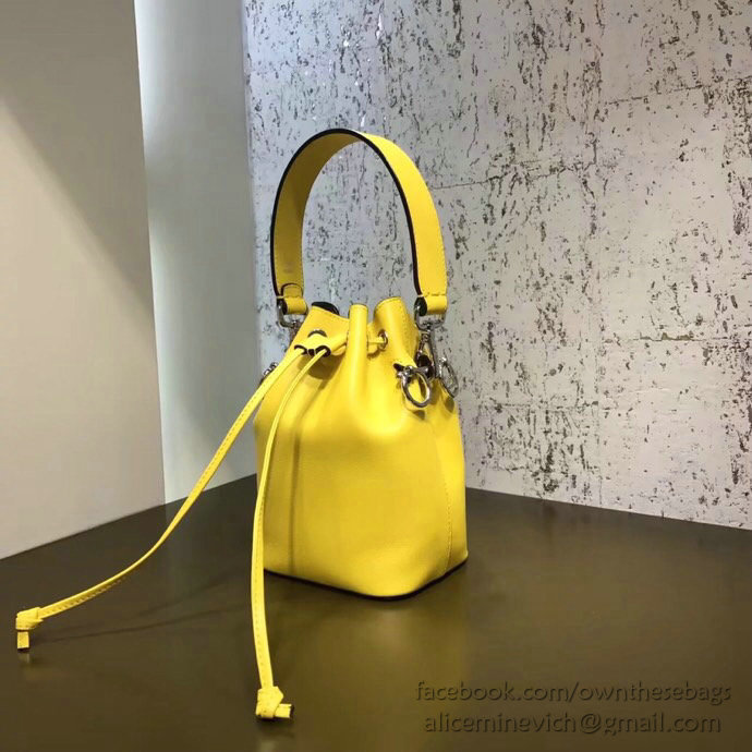 Fendi Small Mon Tresor Bucket Bag Yellow F80101