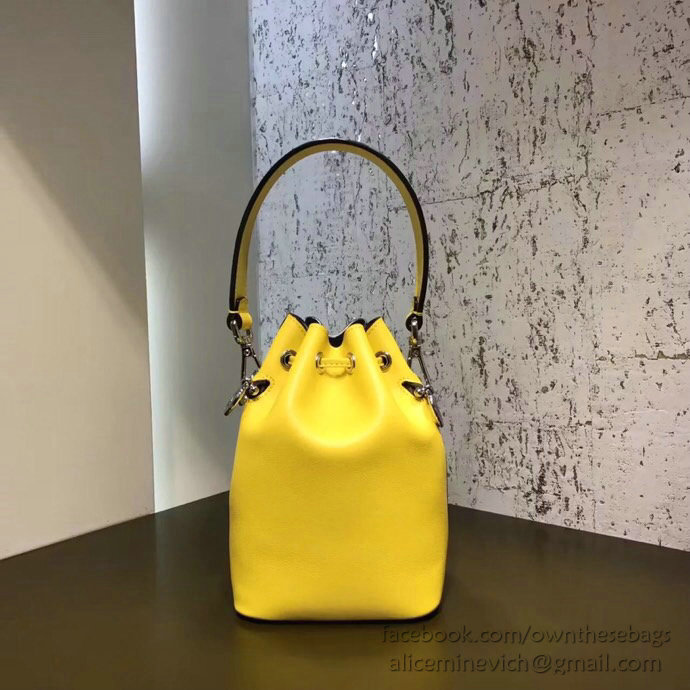 Fendi Small Mon Tresor Bucket Bag Yellow F80101