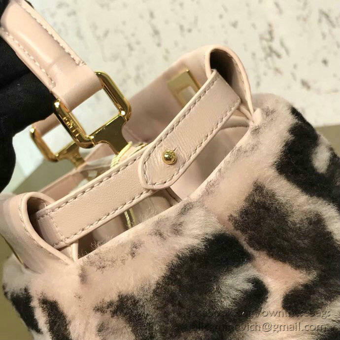 Fendi Wool Peekaboo Bag Pink F880251