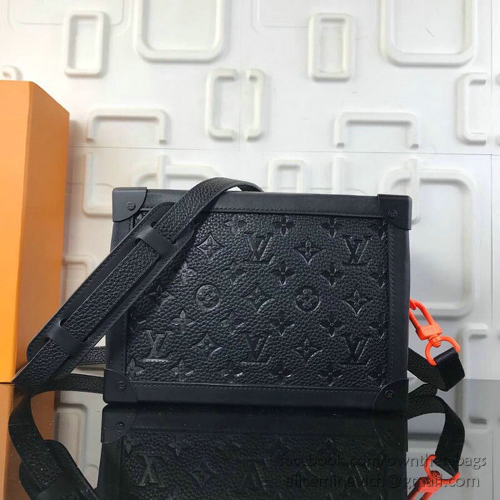 Louis Vuitton Calfskin Box Bag Noir M44427