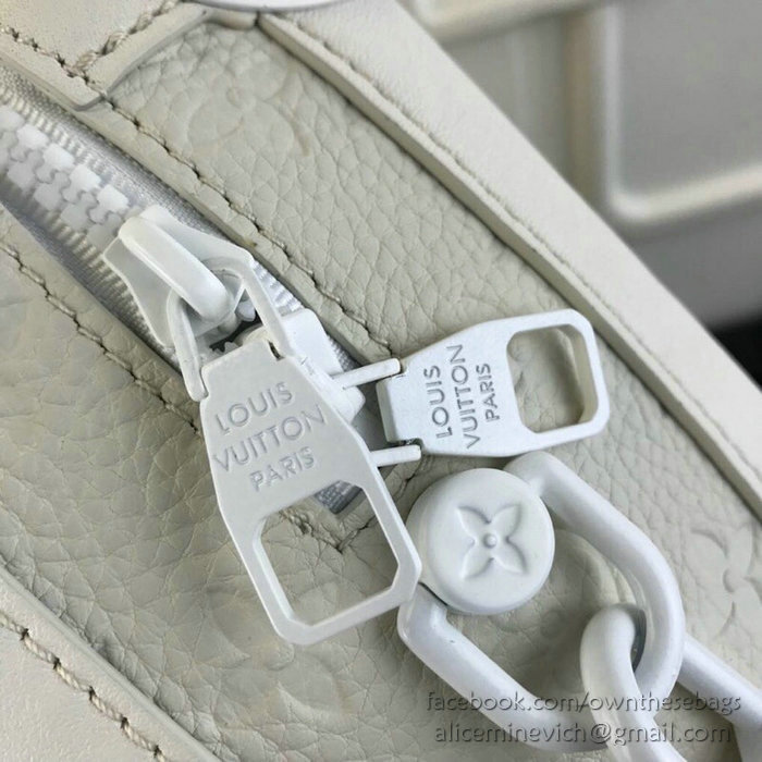 Louis Vuitton Calfskin Box Bag White M44427