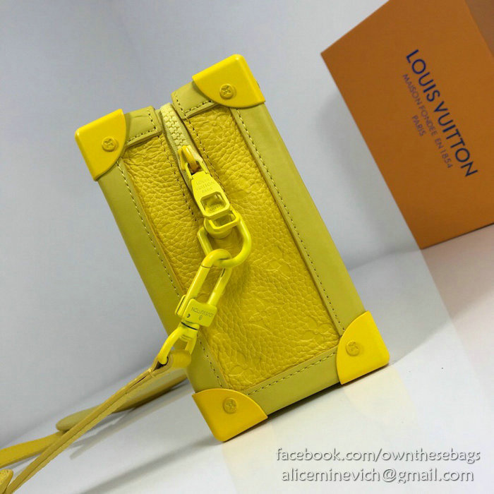 Louis Vuitton Calfskin Box Bag Yellow M44427