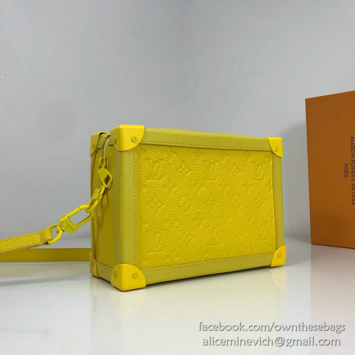 Louis Vuitton Calfskin Box Bag Yellow M44427