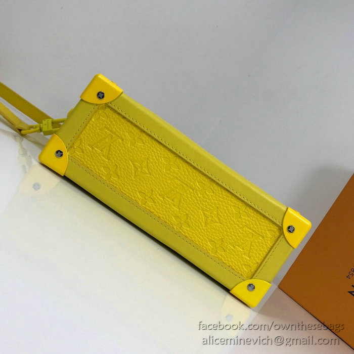 Louis Vuitton Calfskin Box Bag Yellow M44427